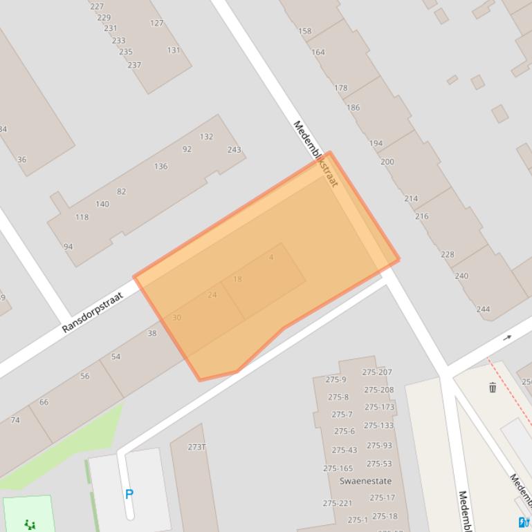 Kaart van postcodegebied 2547LG.