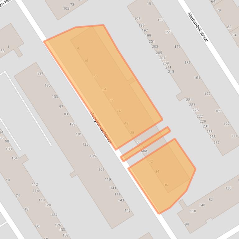 Kaart van postcodegebied 2547LN.