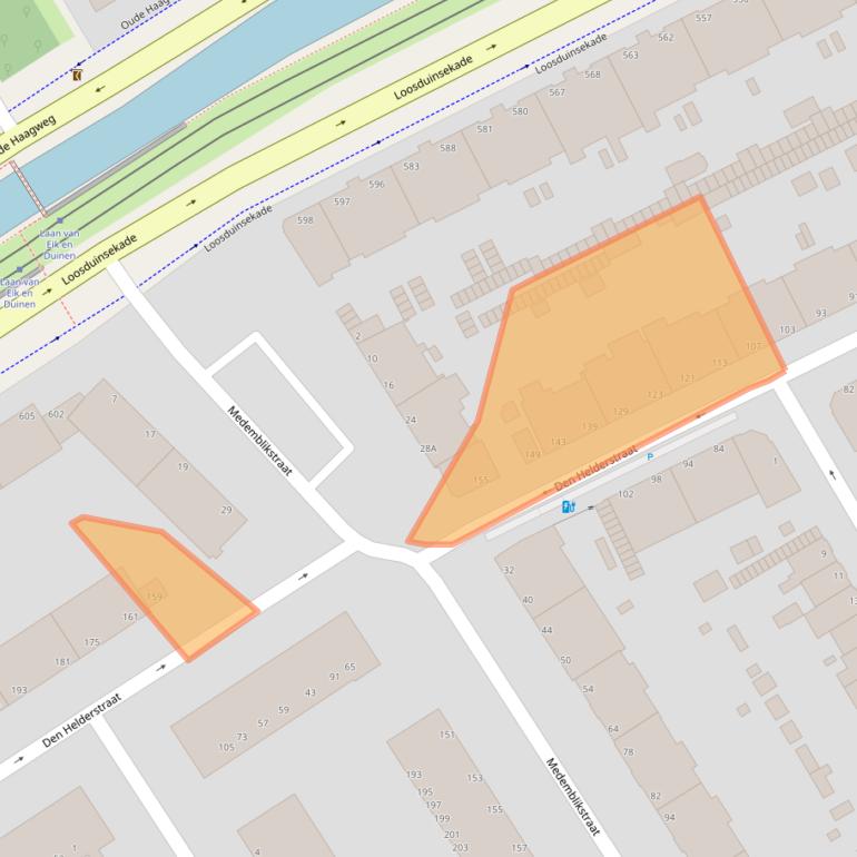 Kaart van postcodegebied 2547SE.