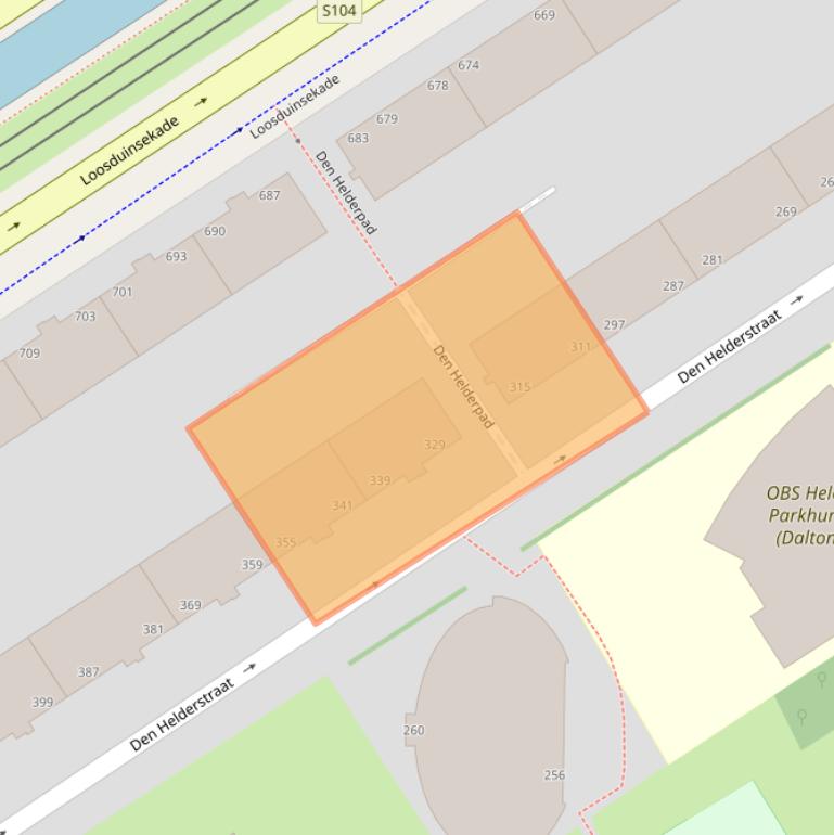 Kaart van postcodegebied 2547SK.