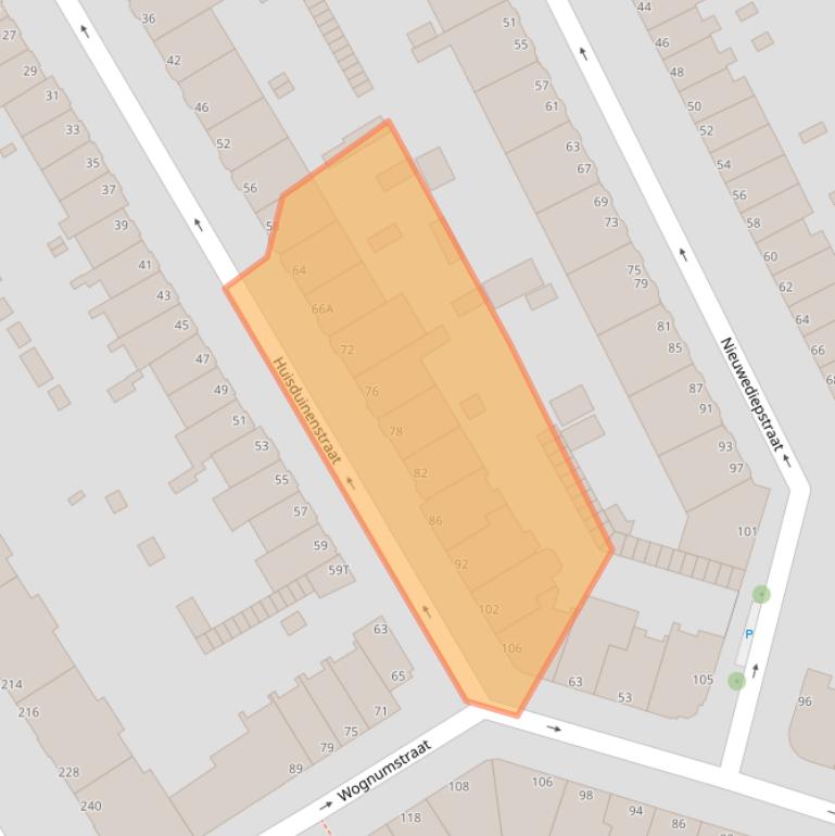 Kaart van postcodegebied 2547TD.