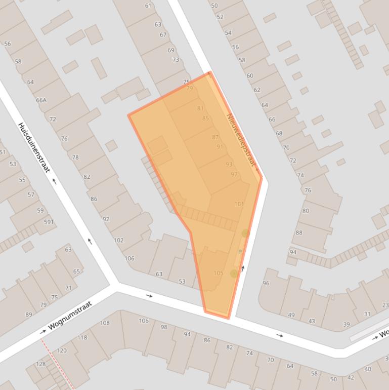 Kaart van postcodegebied 2547TH.