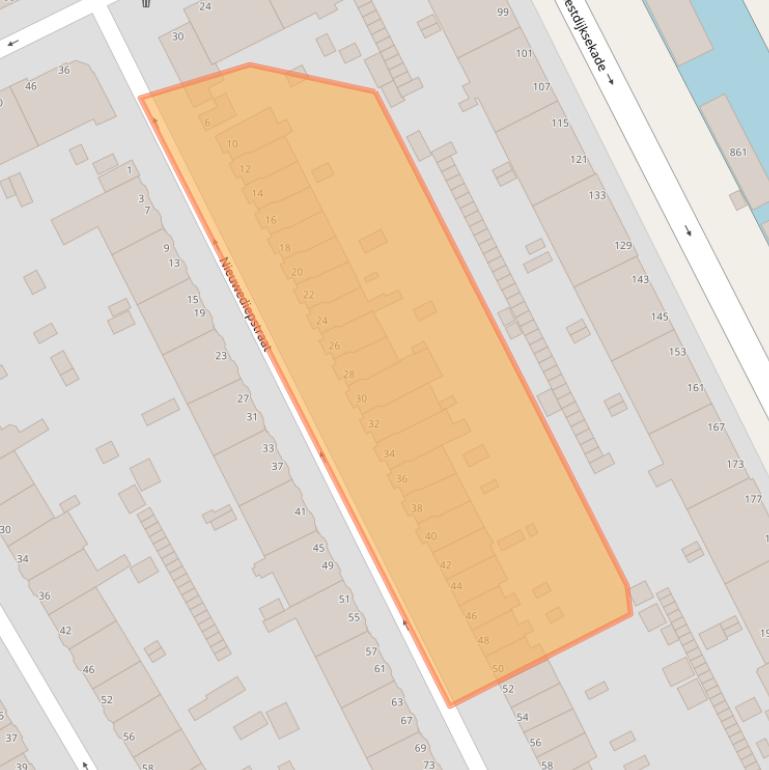 Kaart van postcodegebied 2547TJ.