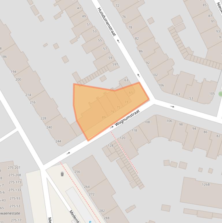 Kaart van postcodegebied 2547TN.