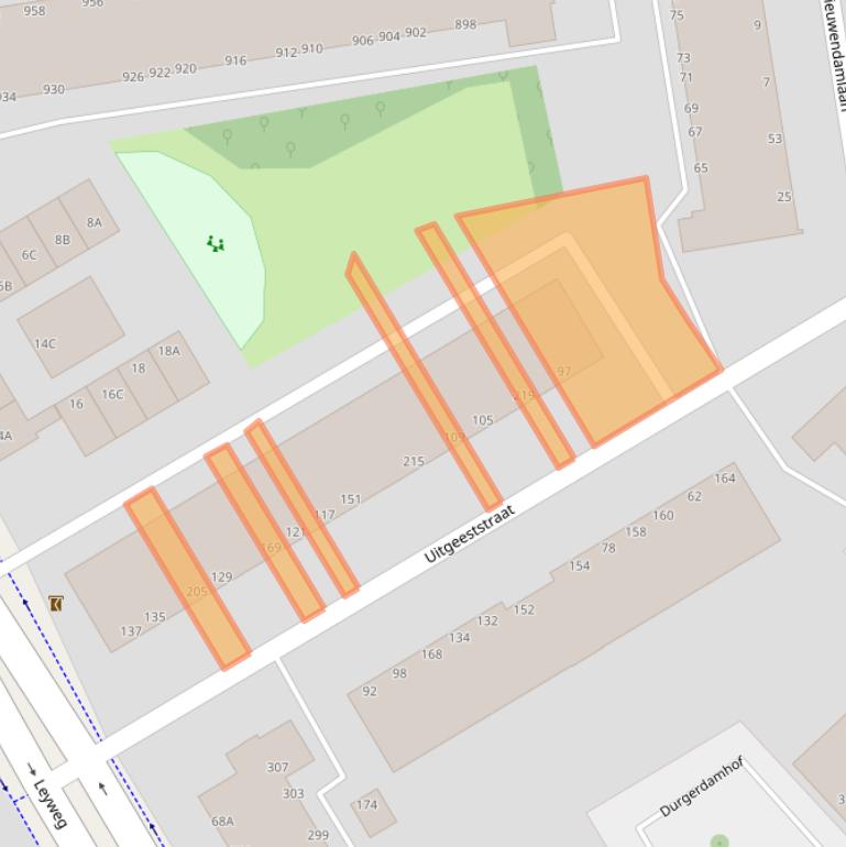 Kaart van postcodegebied 2547VD.