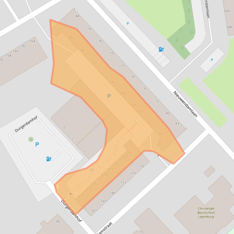 Kaart van postcodegebied 2547VN.