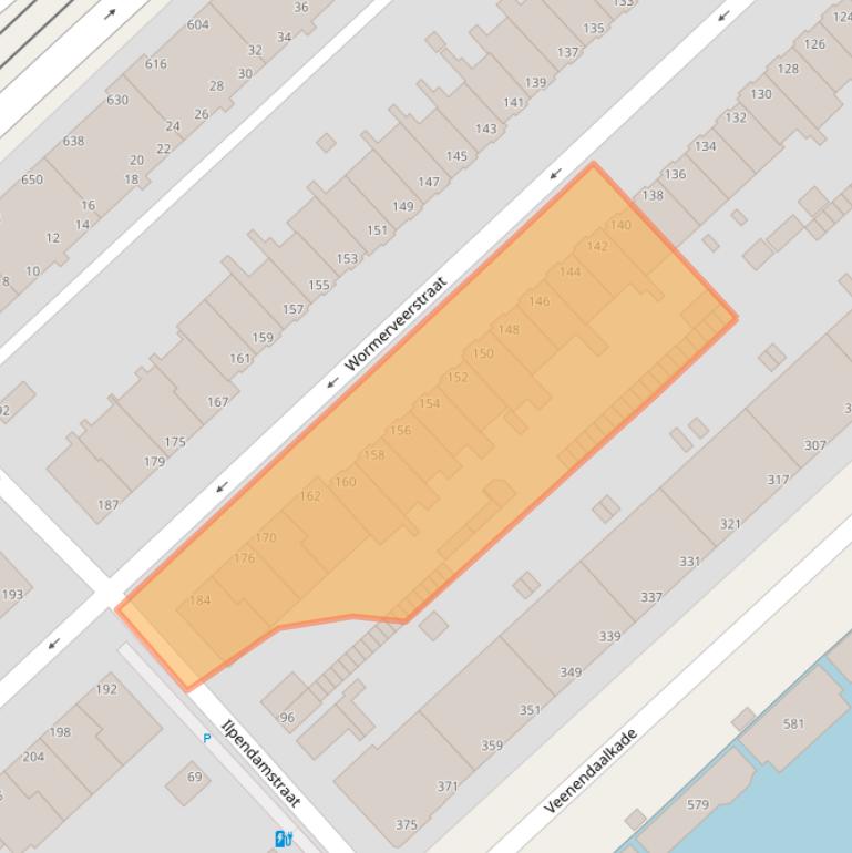 Kaart van postcodegebied 2547XW.