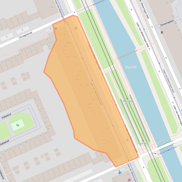 Kaart van postcodegebied 2548BM.