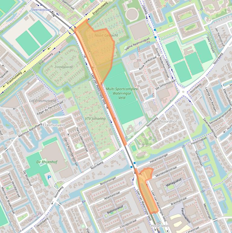 Kaart van postcodegebied 2548CC.