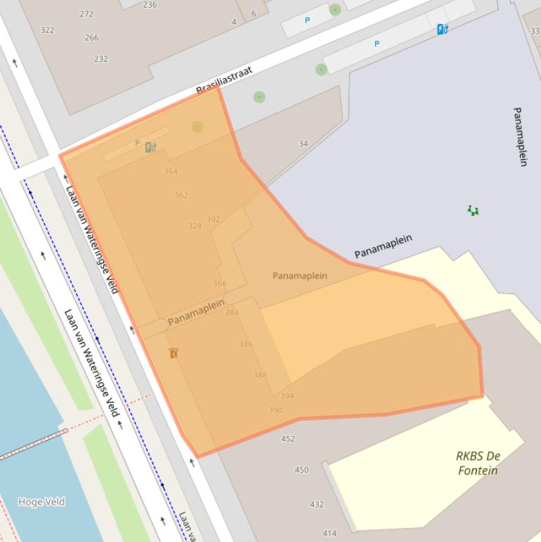 Kaart van postcodegebied 2548CJ.