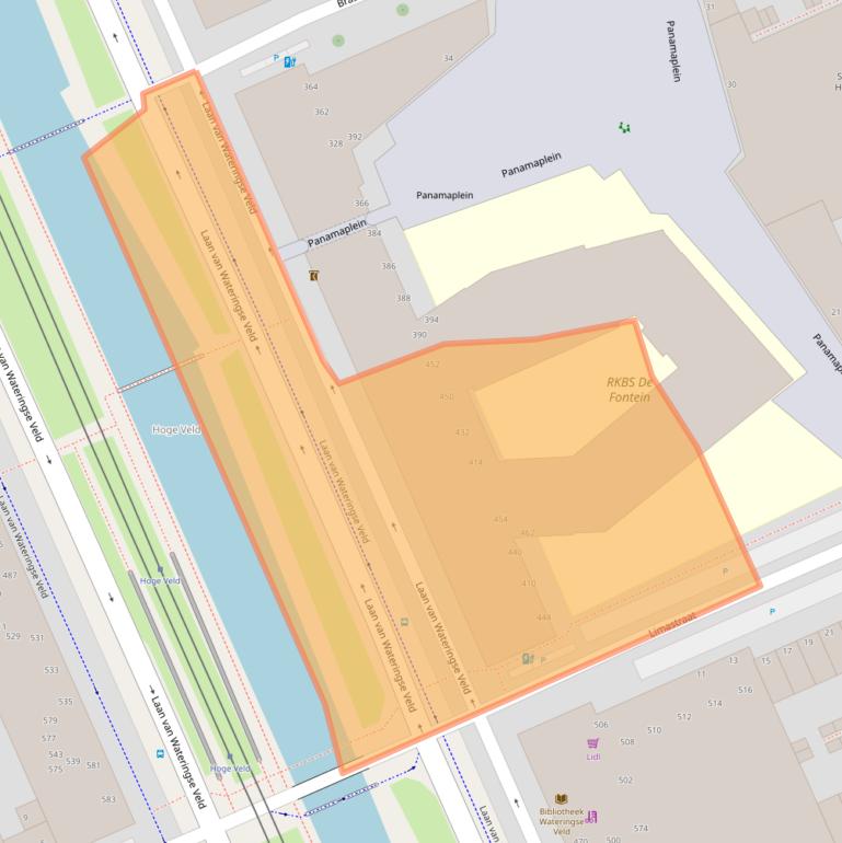 Kaart van postcodegebied 2548CK.