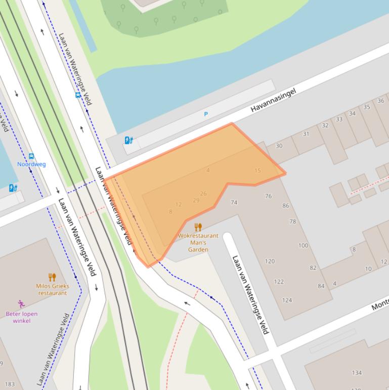 Kaart van postcodegebied 2548GP.