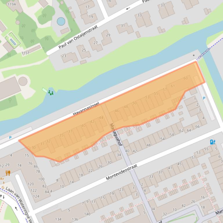 Kaart van postcodegebied 2548GR.