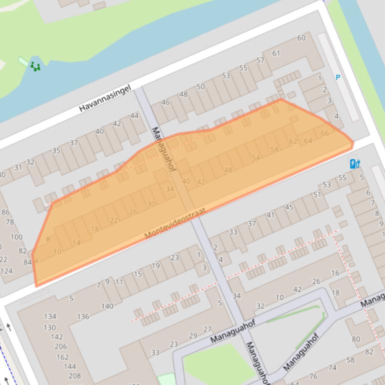 Kaart van postcodegebied 2548GT.