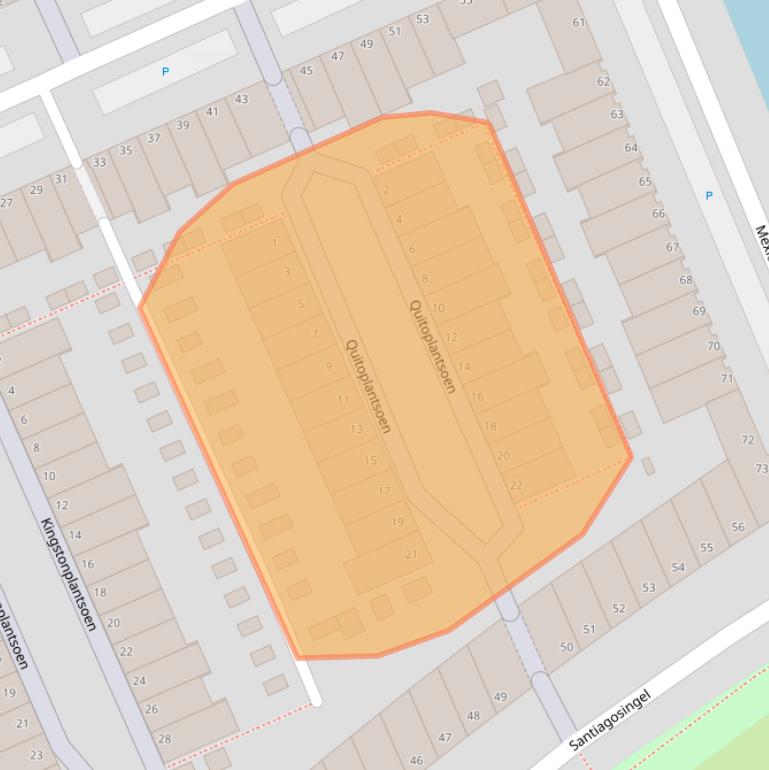 Kaart van postcodegebied 2548HL.