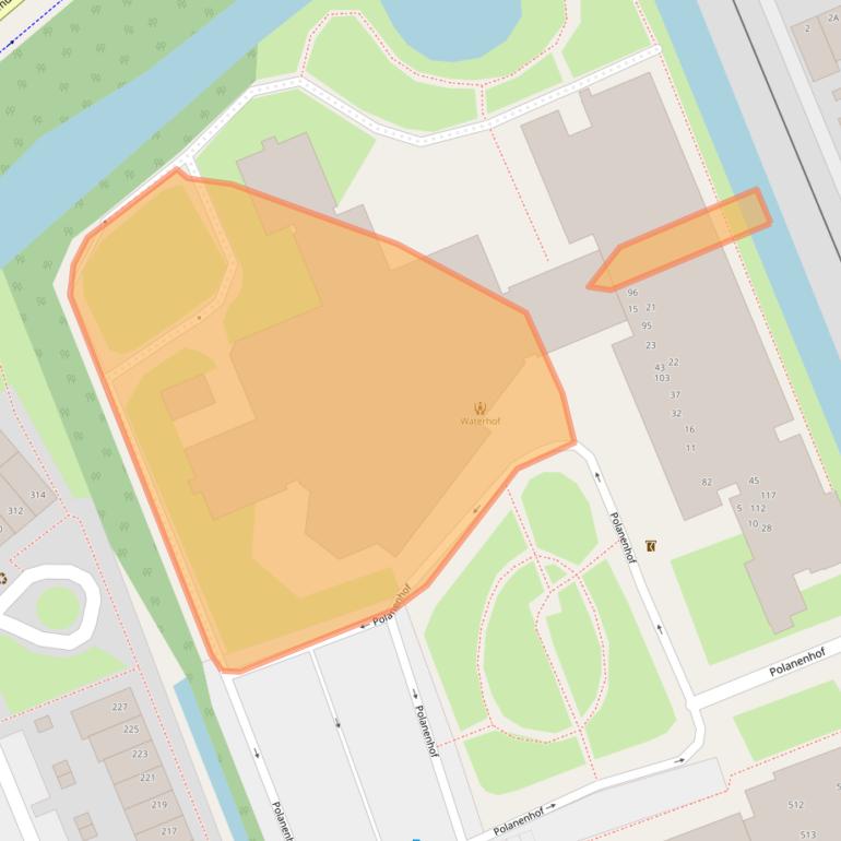 Kaart van postcodegebied 2548MC.