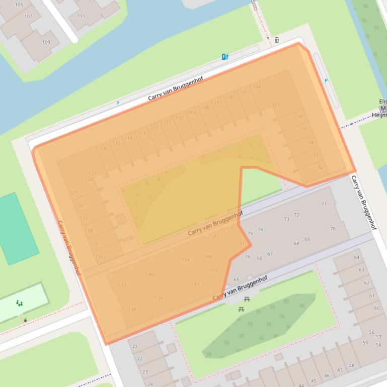 Kaart van postcodegebied 2548MT.