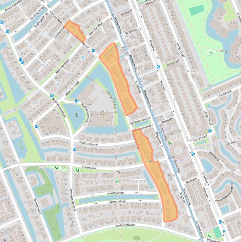 Kaart van postcodegebied 2548ND.