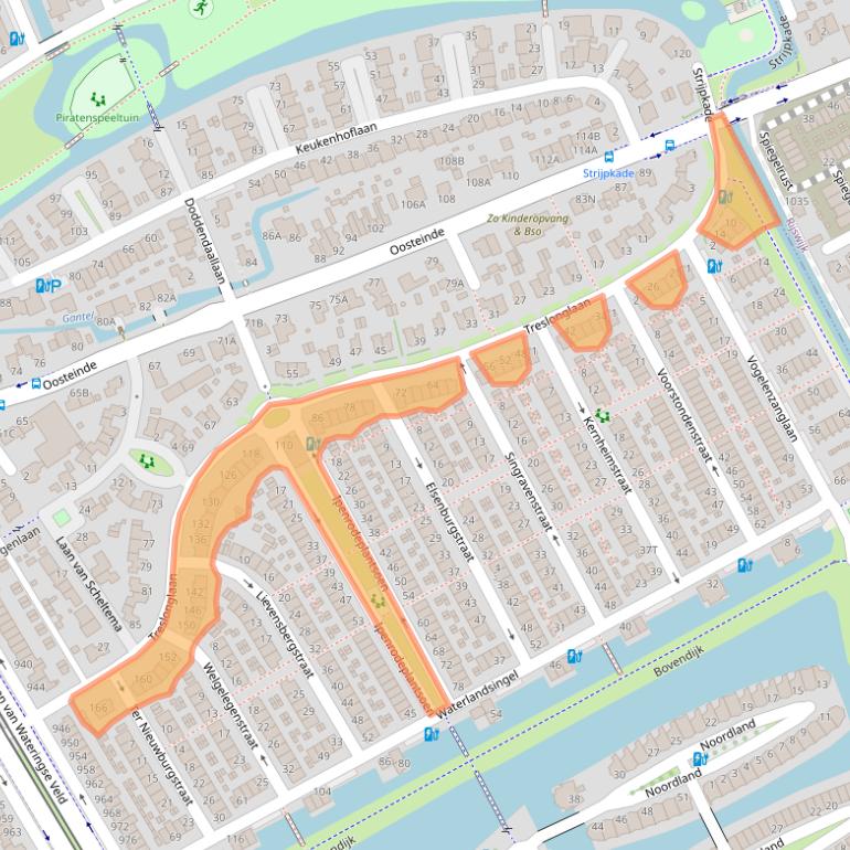 Kaart van postcodegebied 2548RP.
