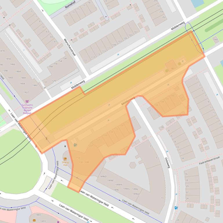 Kaart van postcodegebied 2548VD.