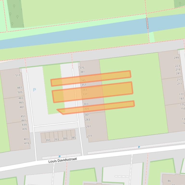 Kaart van postcodegebied 2551EJ.