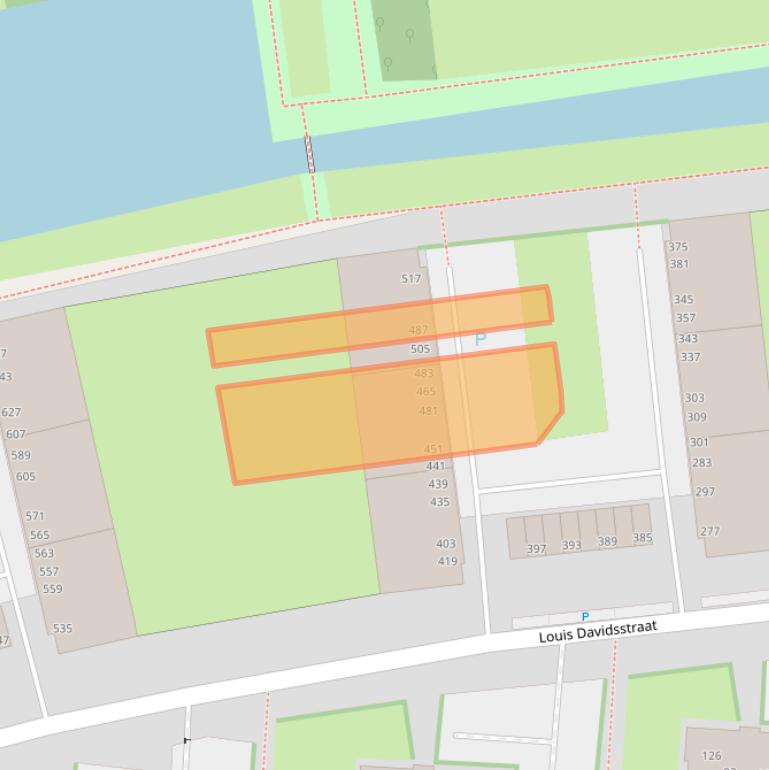 Kaart van postcodegebied 2551EM.