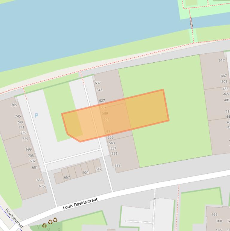 Kaart van postcodegebied 2551ER.