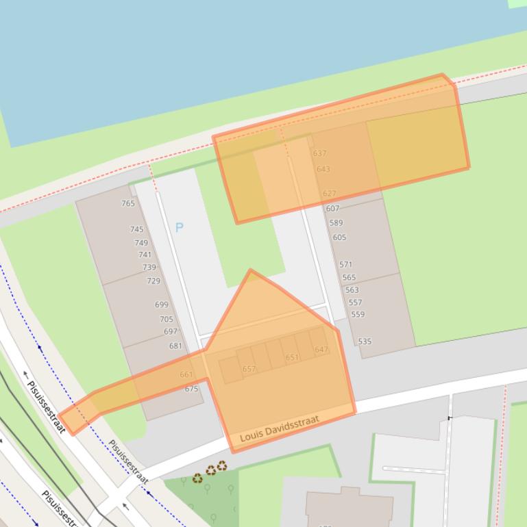 Kaart van postcodegebied 2551ES.