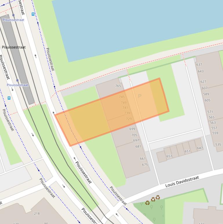 Kaart van postcodegebied 2551EV.