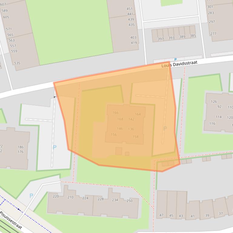 Kaart van postcodegebied 2551EZ.