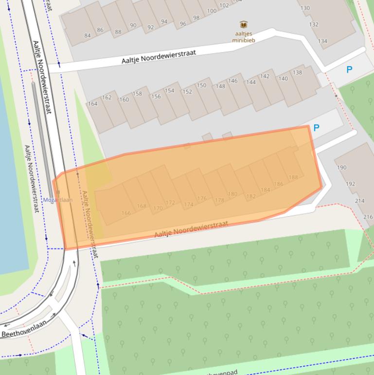 Kaart van postcodegebied 2551GD.