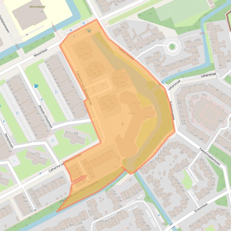 Kaart van postcodegebied 2551GM.
