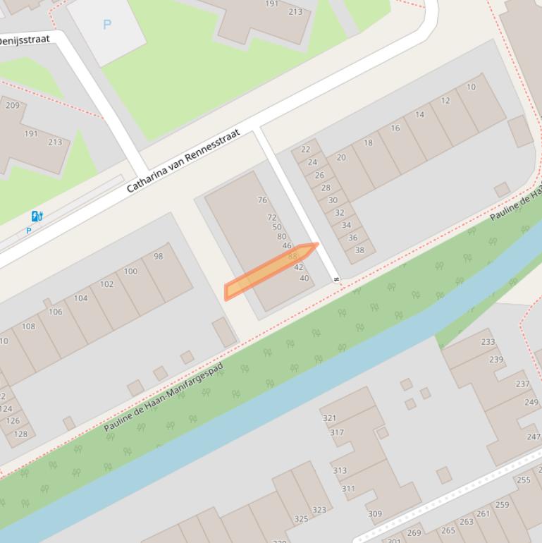 Kaart van postcodegebied 2551GN.