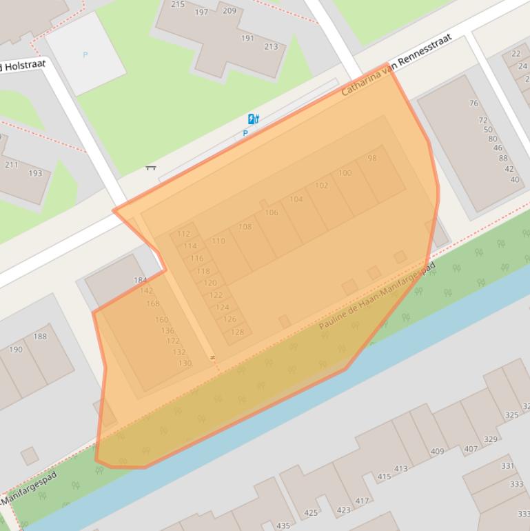 Kaart van postcodegebied 2551GP.