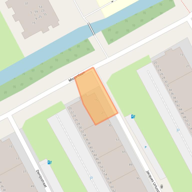 Kaart van postcodegebied 2551GW.