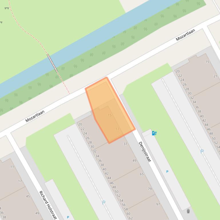 Kaart van postcodegebied 2551HD.