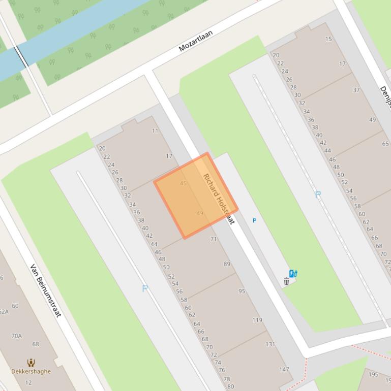 Kaart van postcodegebied 2551HM.