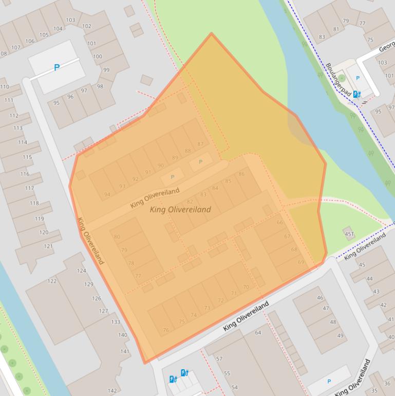 Kaart van postcodegebied 2551JT.