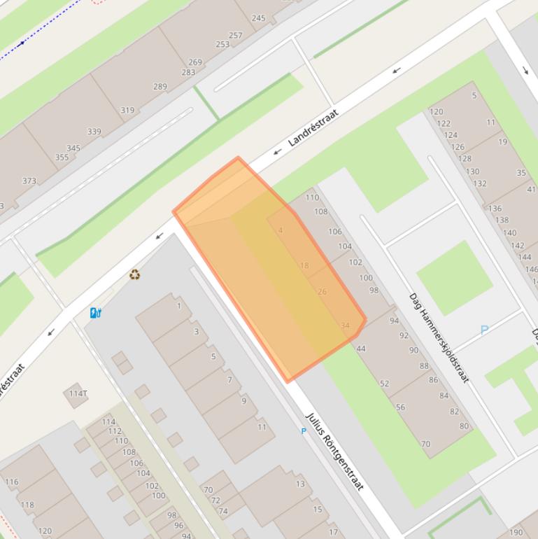 Kaart van postcodegebied 2551KT.