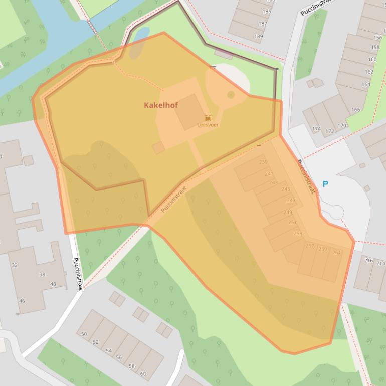 Kaart van postcodegebied 2551LN.