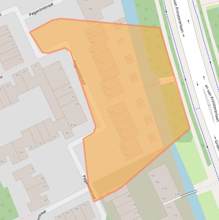 Kaart van postcodegebied 2551ME.