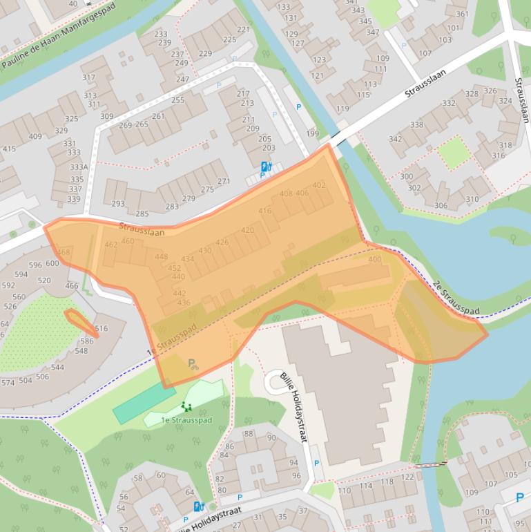 Kaart van postcodegebied 2551NK.