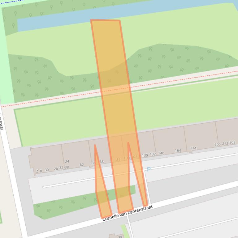 Kaart van postcodegebied 2551PL.