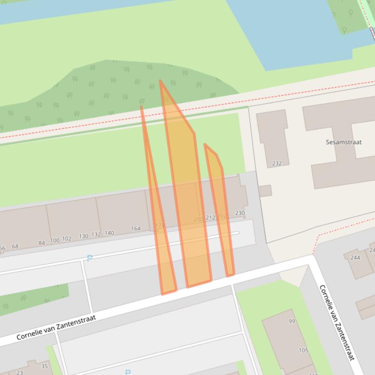 Kaart van postcodegebied 2551PP.