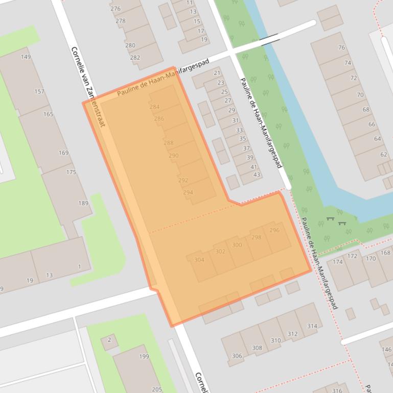 Kaart van postcodegebied 2551PT.