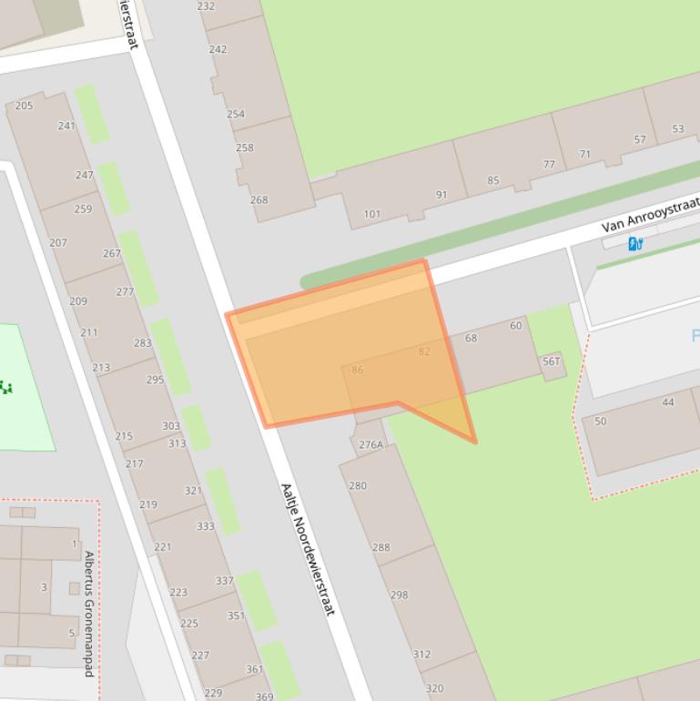 Kaart van postcodegebied 2551RD.