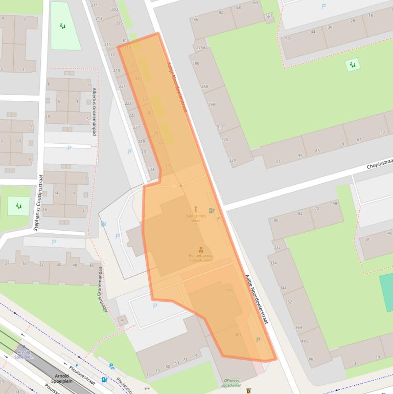 Kaart van postcodegebied 2551SH.