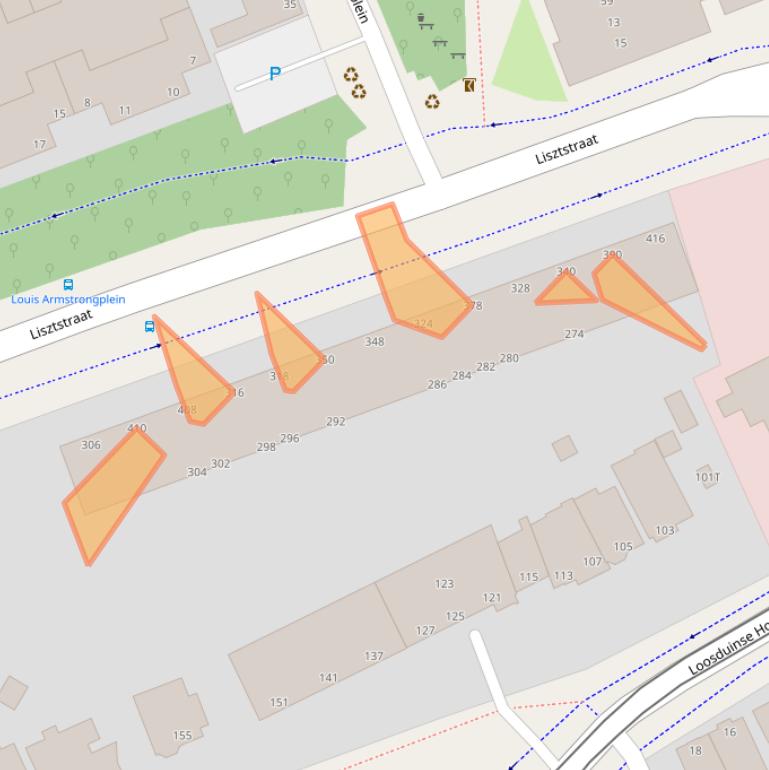 Kaart van postcodegebied 2551TP.