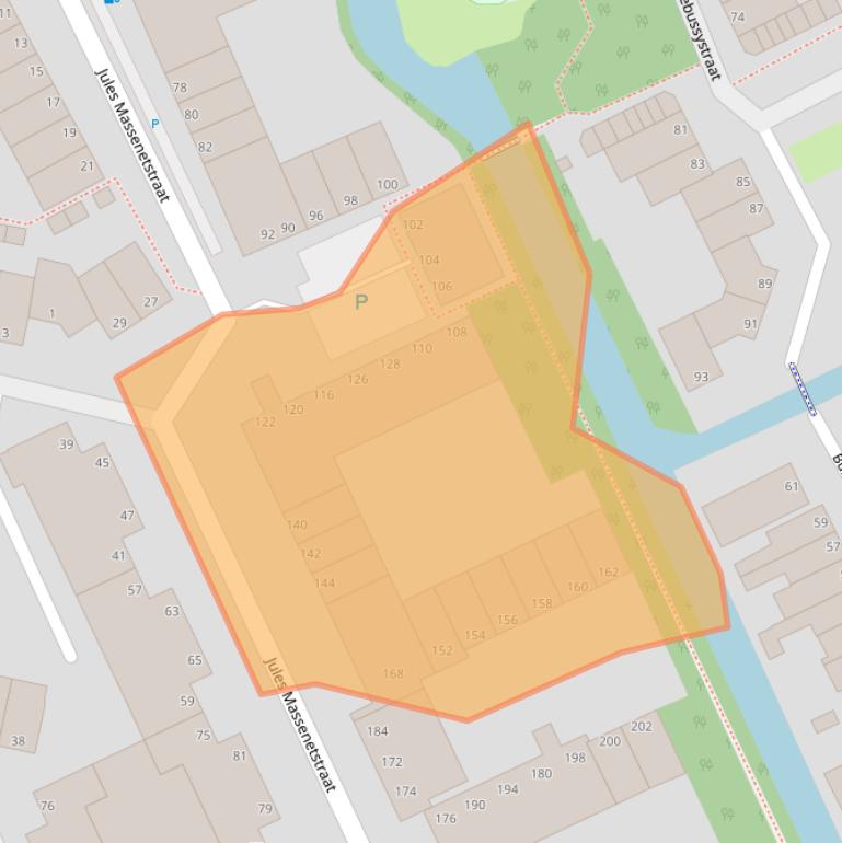 Kaart van postcodegebied 2551XE.