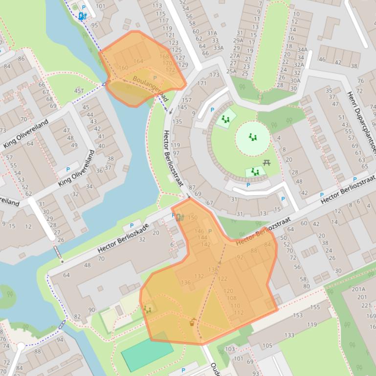Kaart van postcodegebied 2551XM.
